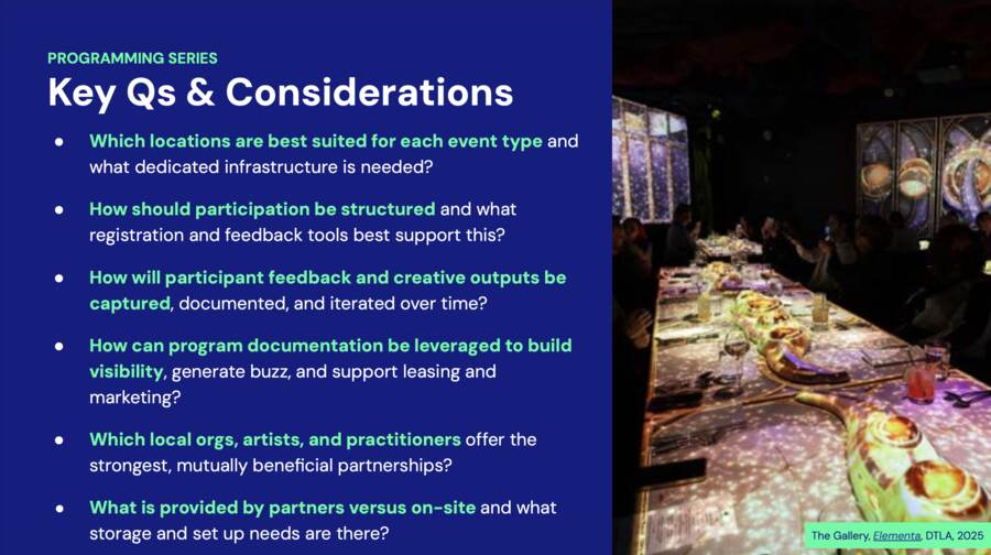 Open questions carried into delivery, including dedicated infrastructure, storage and set-up.